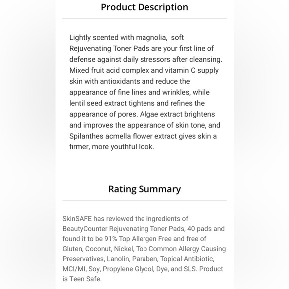 UNICORN ALERT! NWOB Beautycounter Rejuvenating Toner Pads - Picture 3 of 3